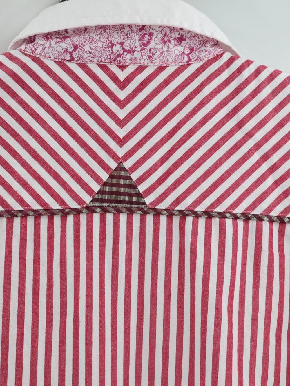 Rock Roll N Soul Shirt Men XL Cotton Button Up Long Sleeve Striped contrast trim - Picture 9 of 12